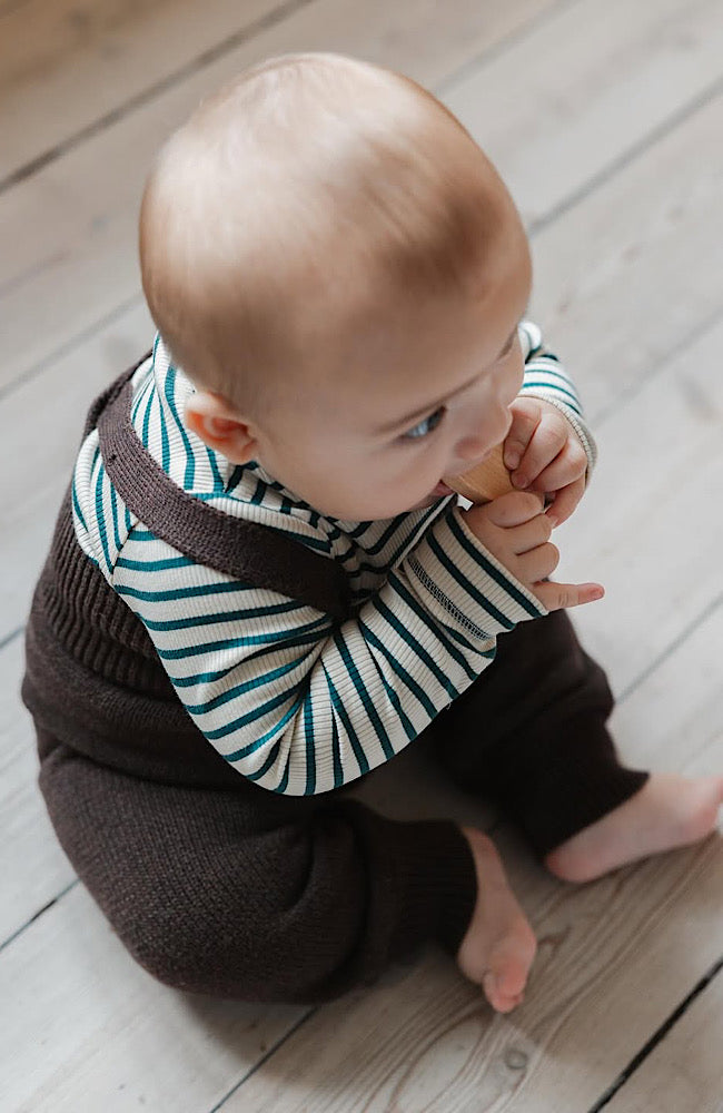 Knit Strap Pants - Coffee Bean