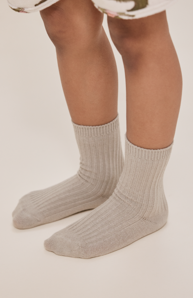 3 Pack Rib Socks - Soft Grey/Ment/Brown
