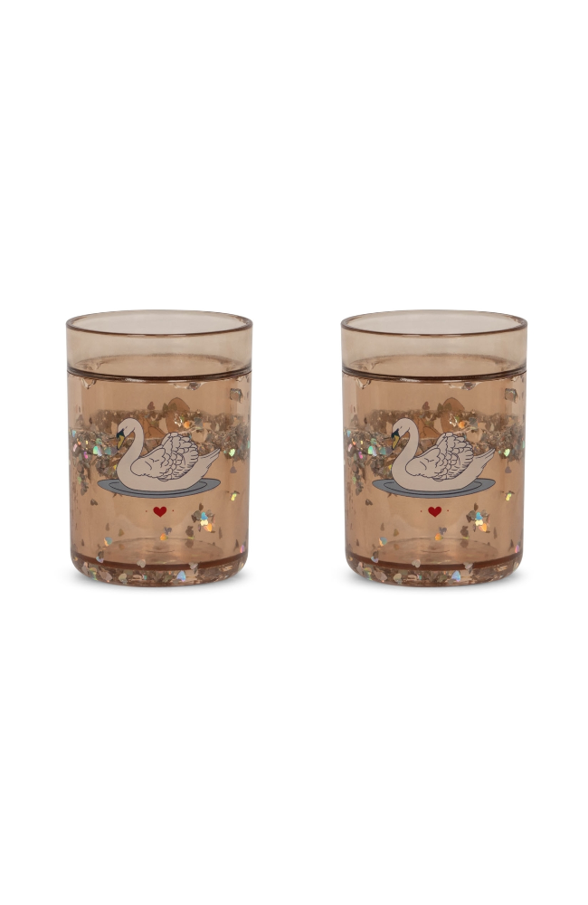 2 Pack Glitter Cup - Swan