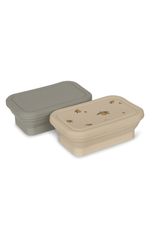 2 Pack Silicone Foldable Lunchbox - Lemon/Topanga Beach