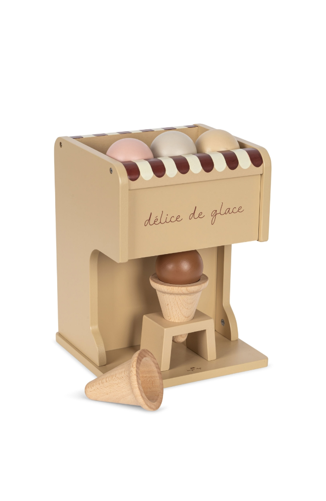 Wooden Ice Cream Maker - Beige