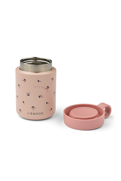 Kiani Printed Food Jar - Mini Cherry Heart / Rosey