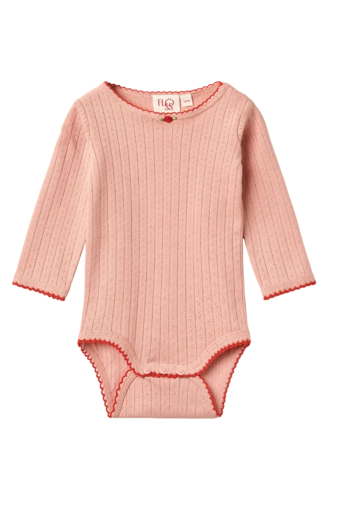 Liva Pointelle Body - Warm Pink