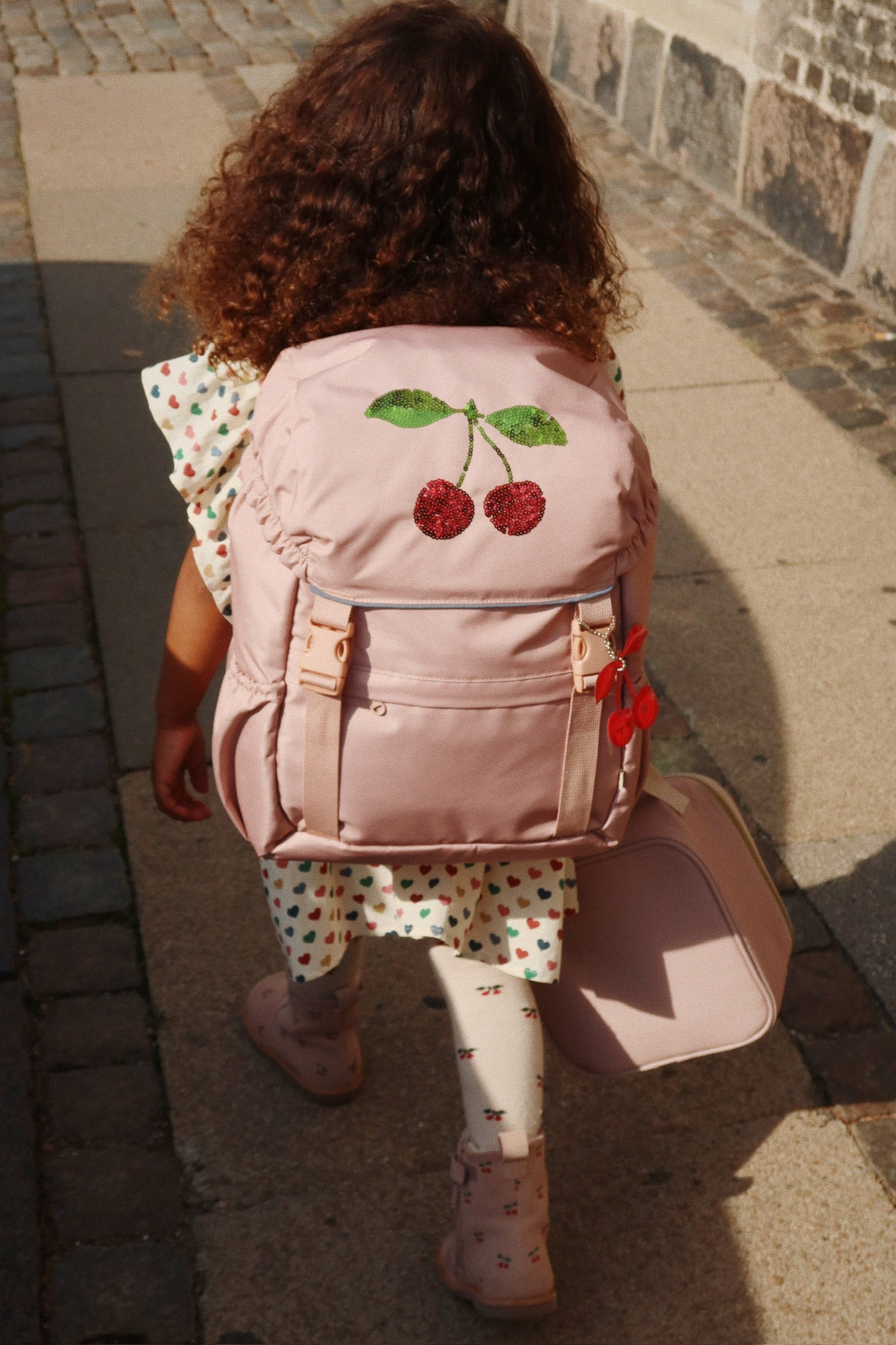 Clover Schoolbag - Cherry