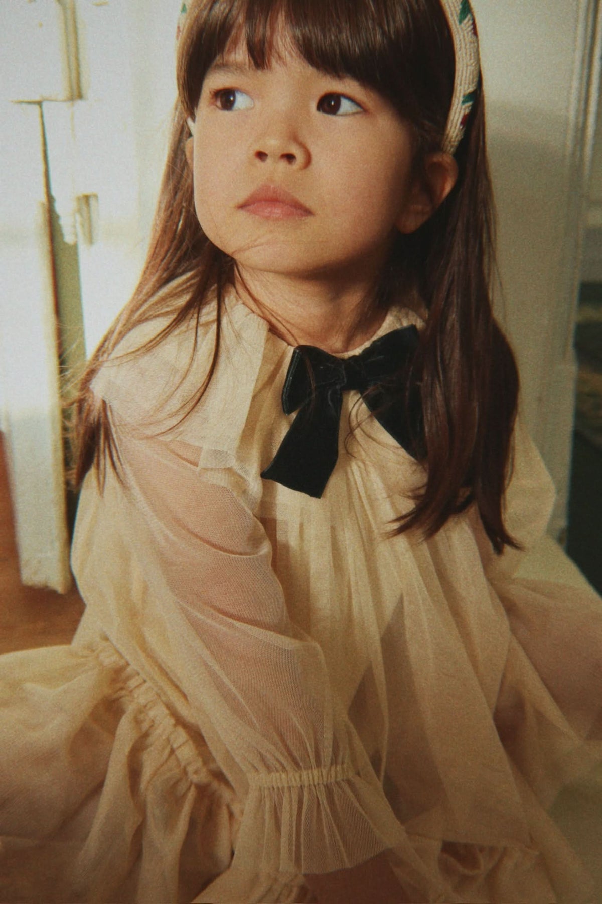 Bow Dress - Parchment