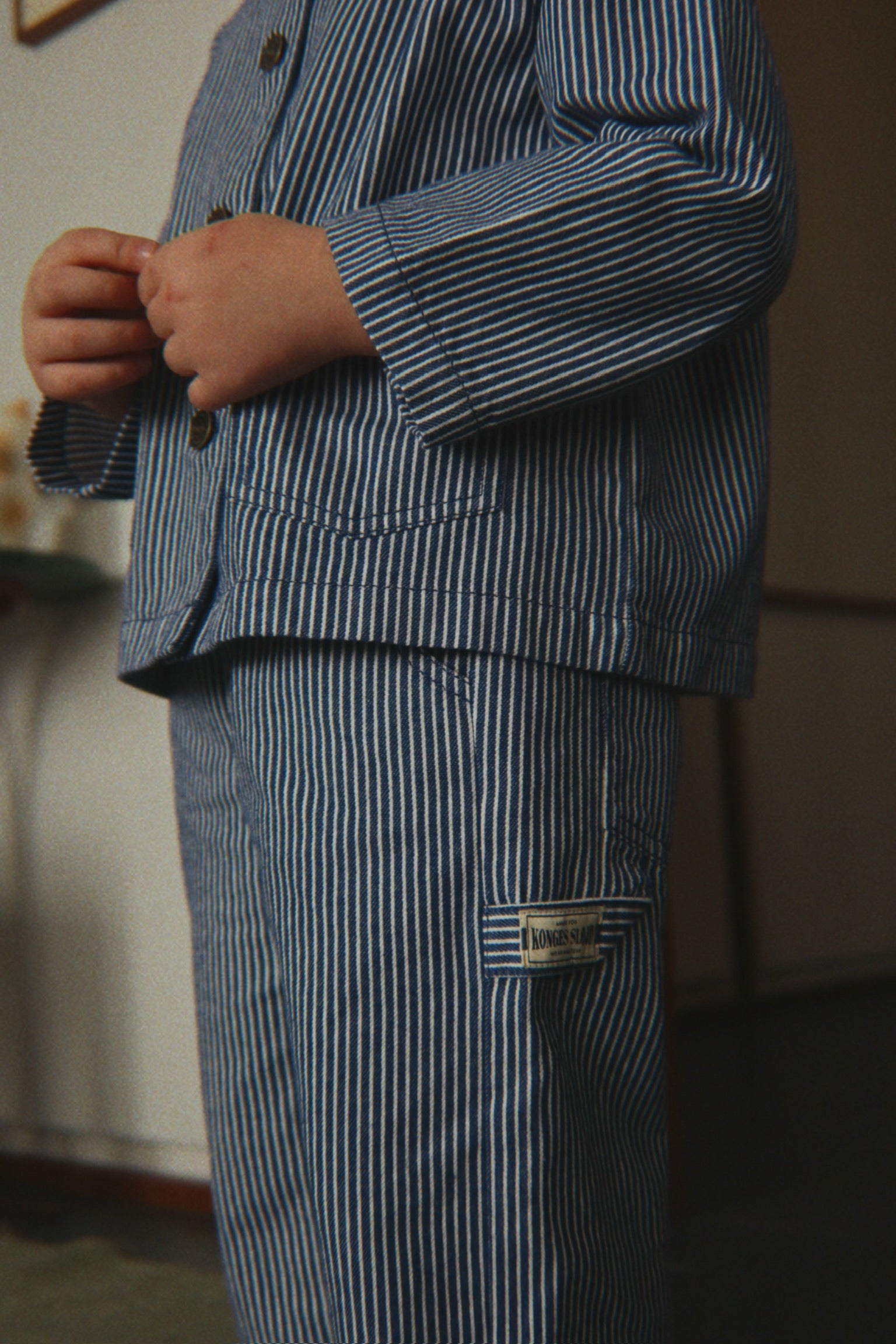 Luc Shirt Jacket - Blue Stripe