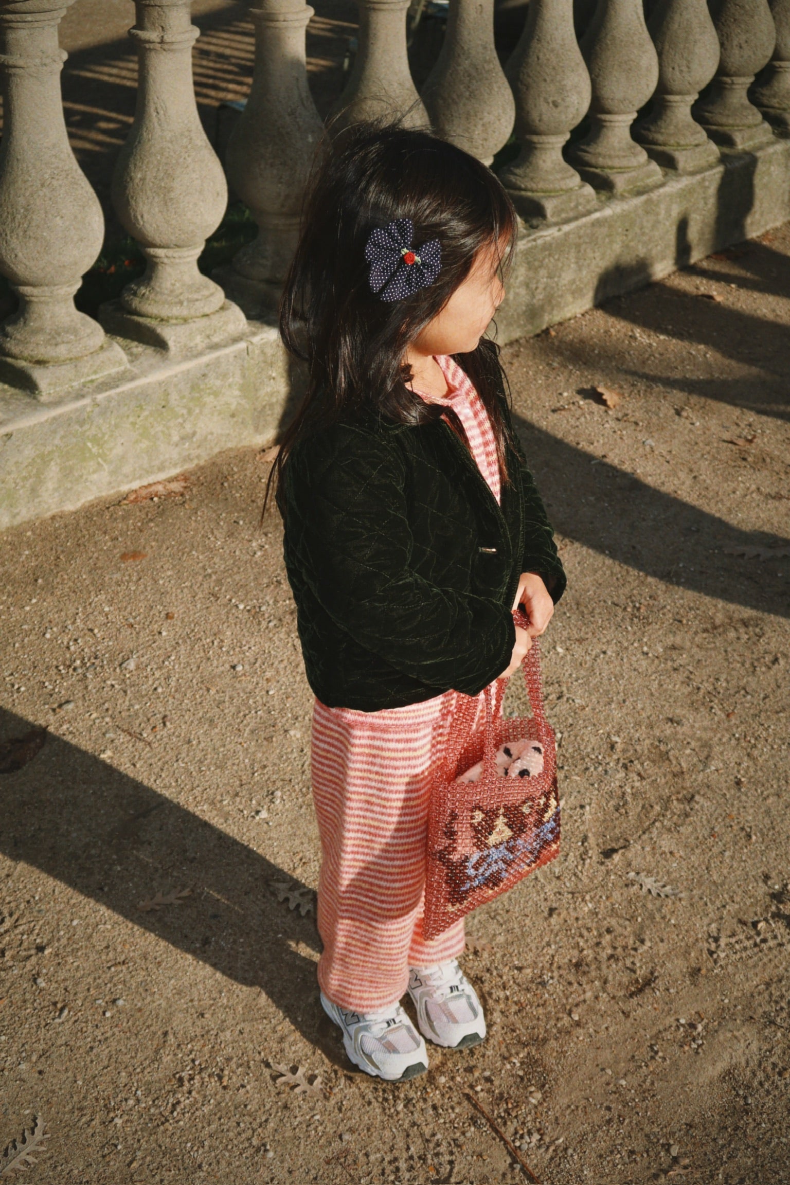 Roli Stripe Cardigan - Rose Cream Stripe