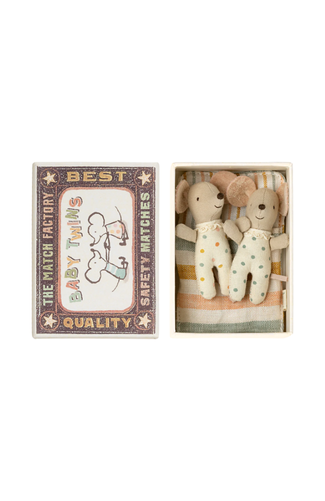 Twins - Baby Mice in Matchbox