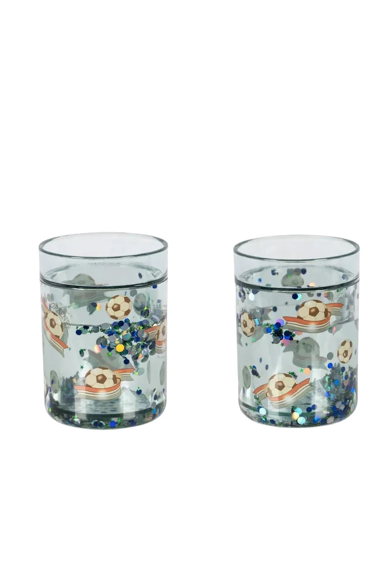 2 Pack Glitter Cup - Off White / Kick It
