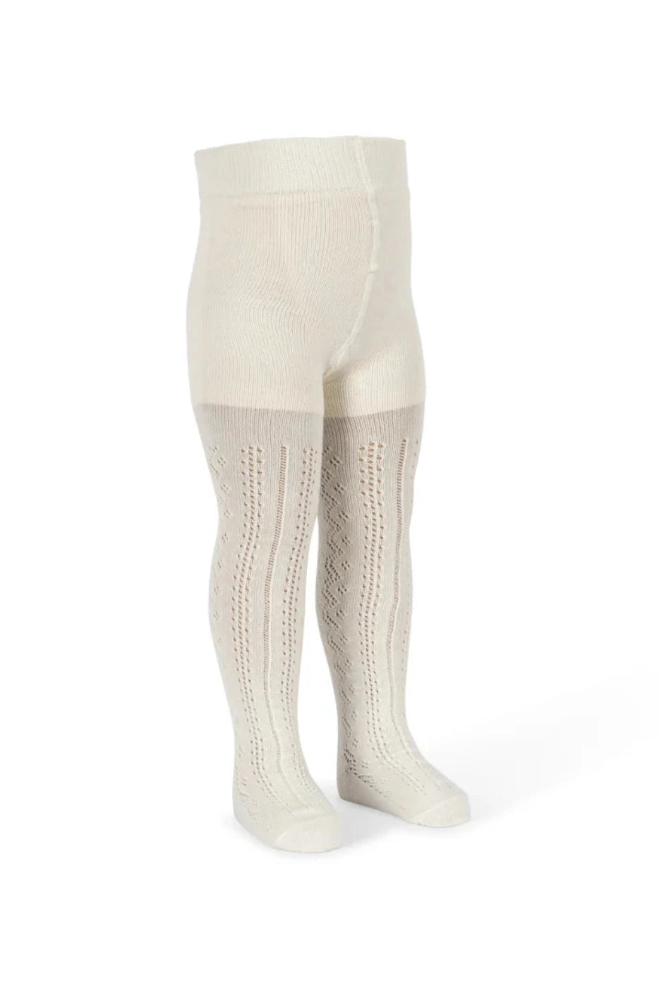 Wool Pointelle Tights - Off White