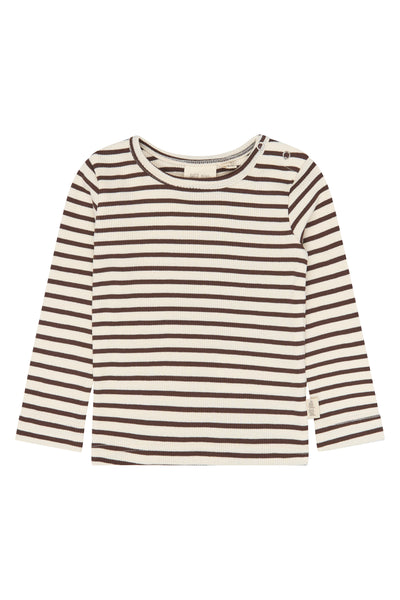 Sky LS Tee - Chestnut Striped