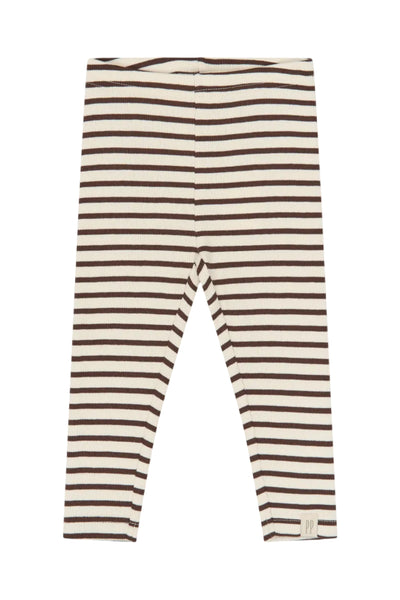Sky Leggings - Chestnut Striped