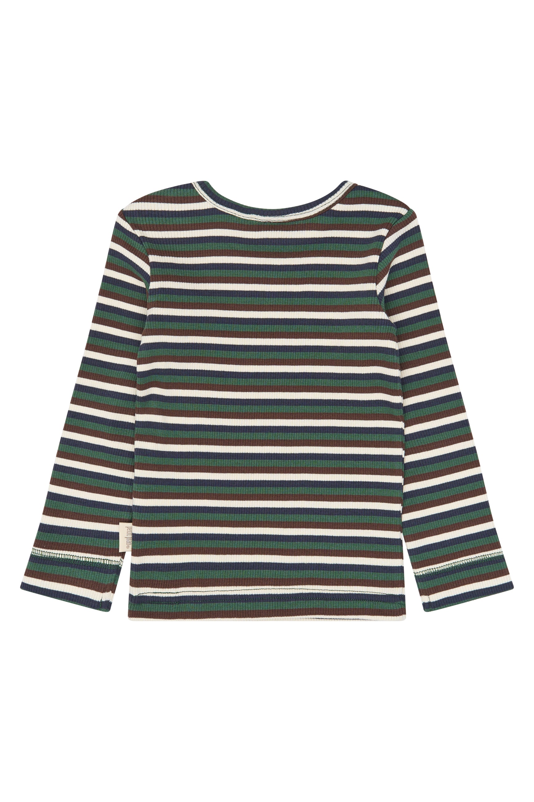 Song LS Tee - Trekking Green Multistriped