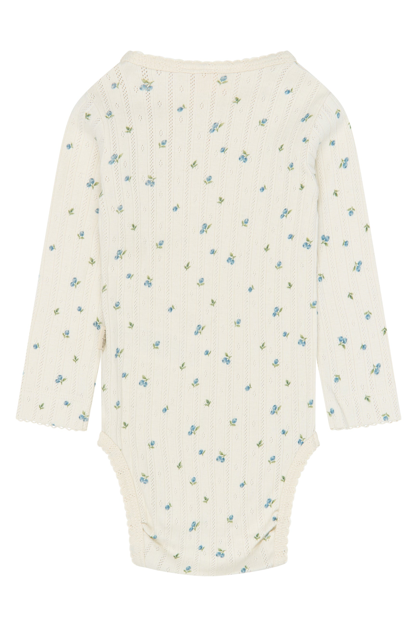 Gracie LS Pointelle Body - Eggnog Blueberry