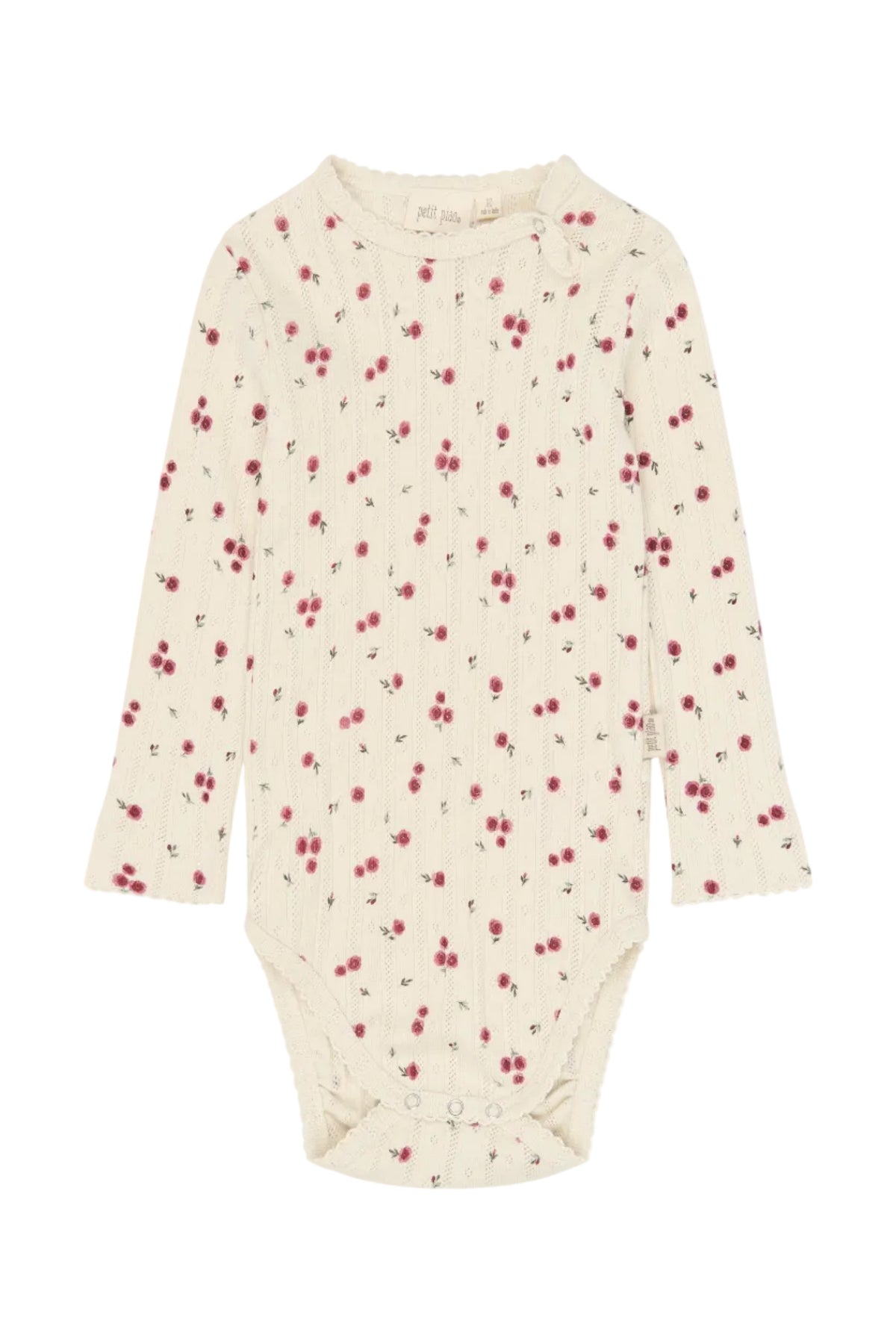 Gracie Pointelle Body - Eggnog Rosehip