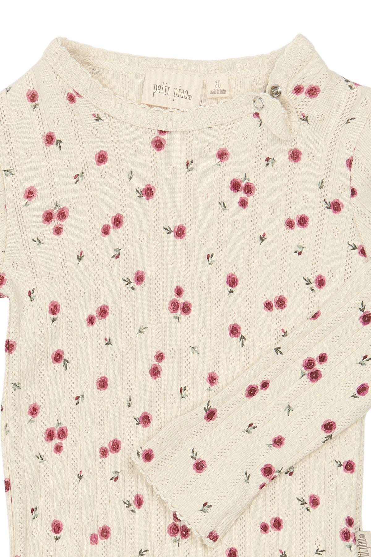 Gracie Pointelle Body - Eggnog Rosehip