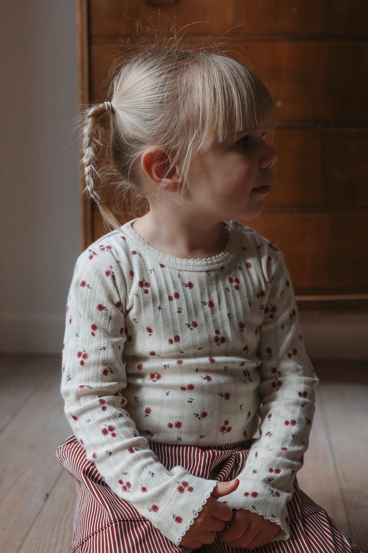 Gracie Pointelle Body - Eggnog Rosehip