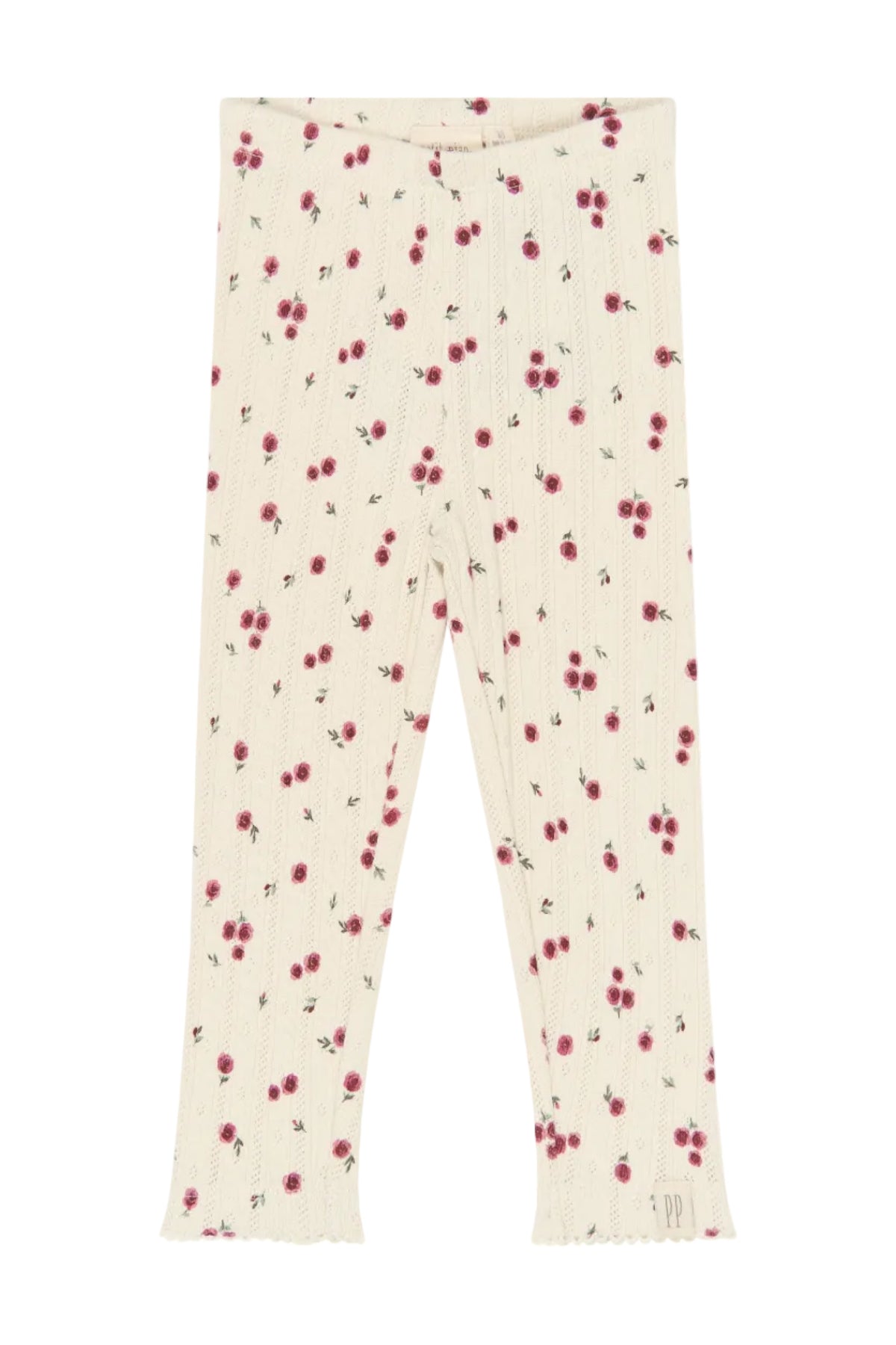 Gracie Pointelle Leggings - Eggnog Rosehip