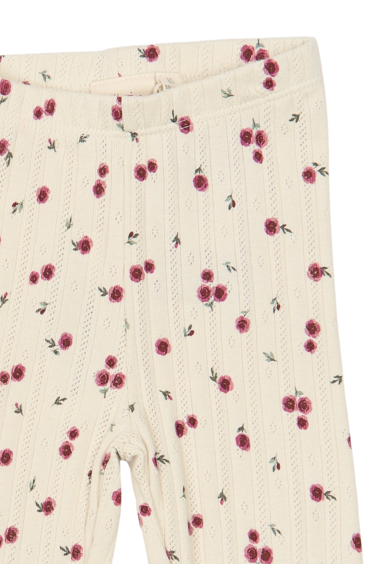 Gracie Pointelle Leggings - Eggnog Rosehip
