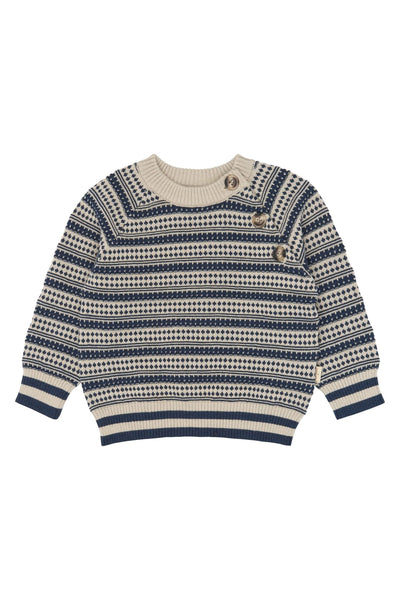 Girch Nordic Knit Pullover - Navy Blazer