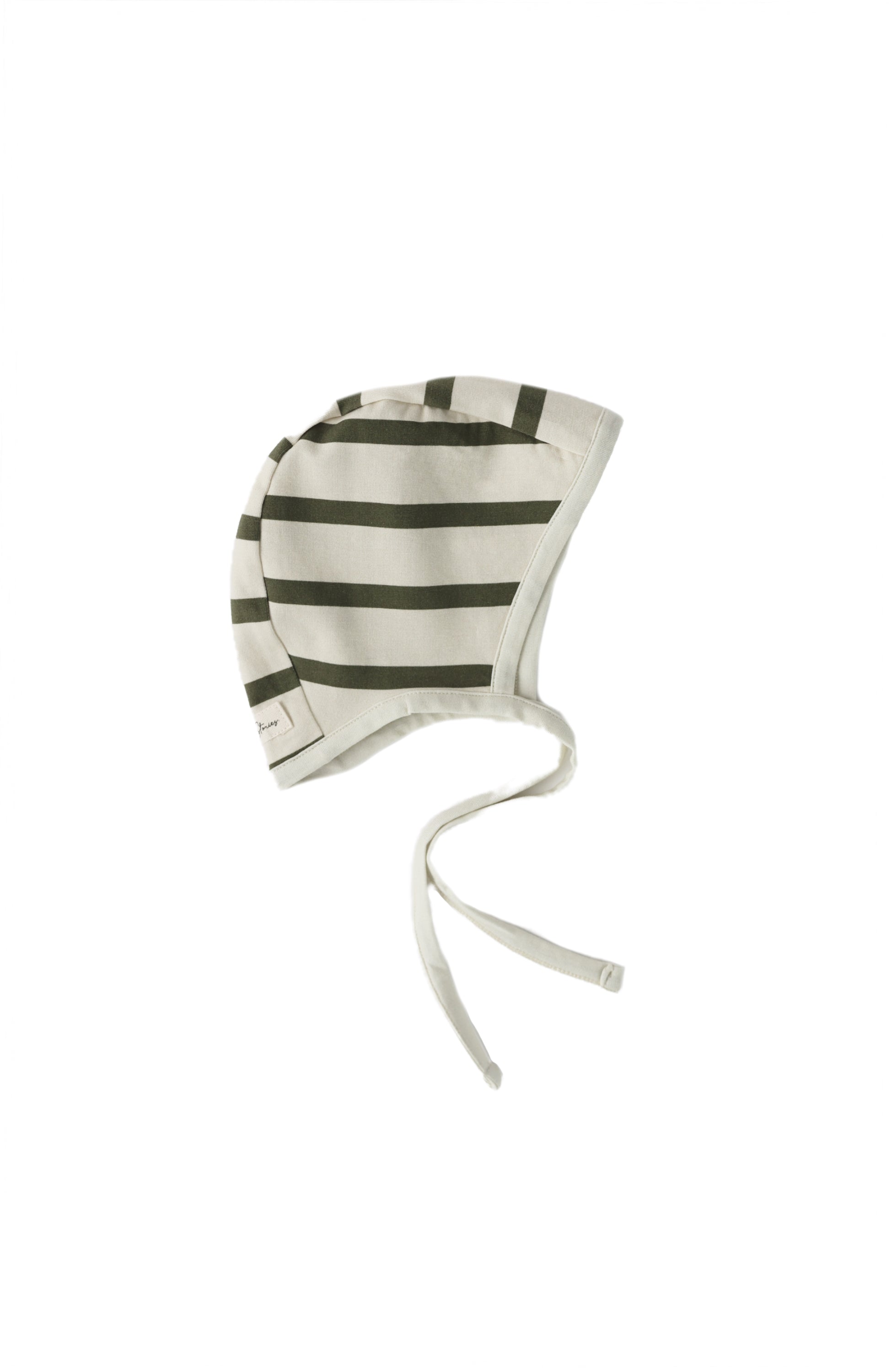 Kría Bonnet - Deep Khaki Stripes