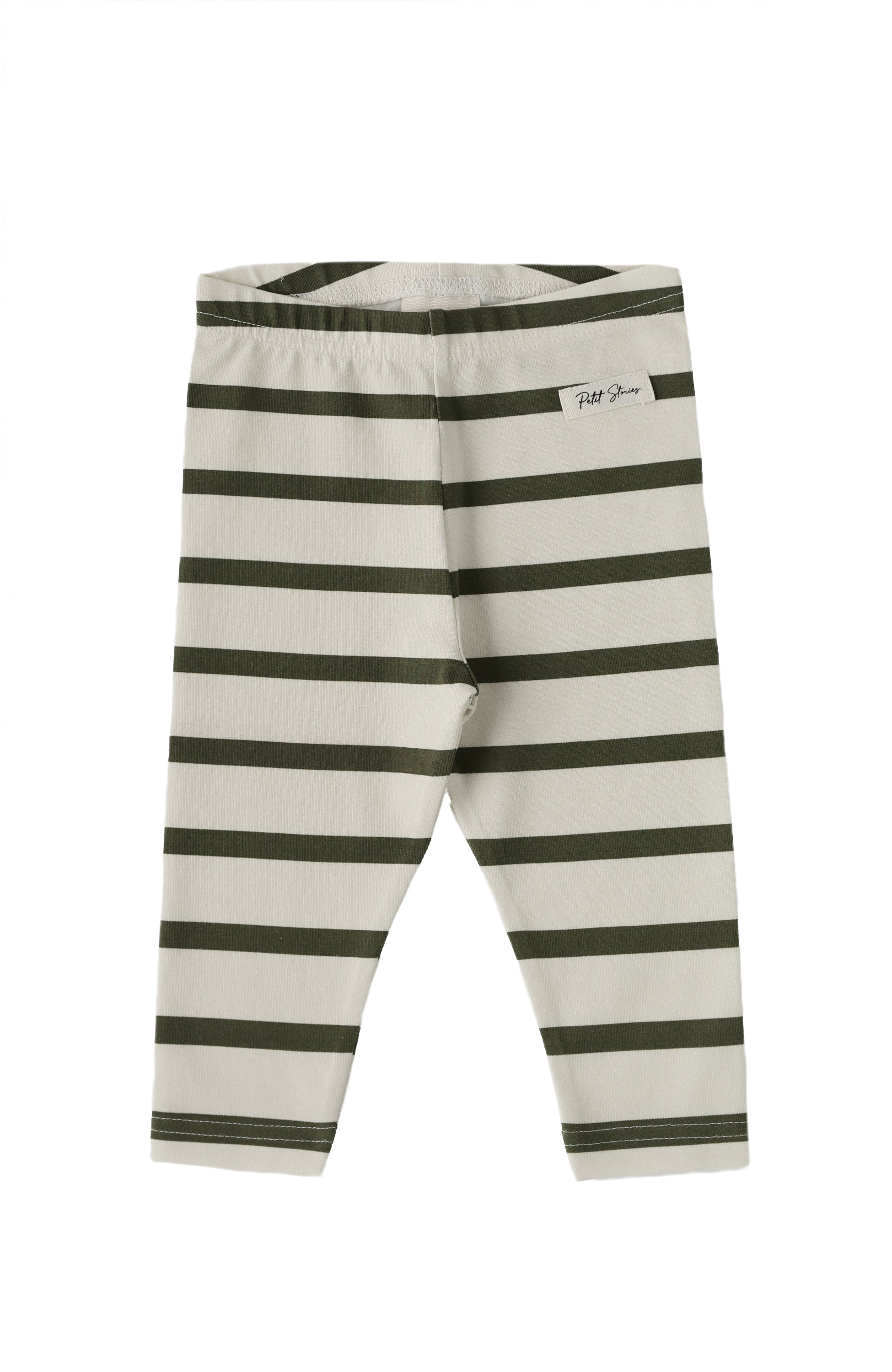 Kai Leggings - Deep Khaki Stripes