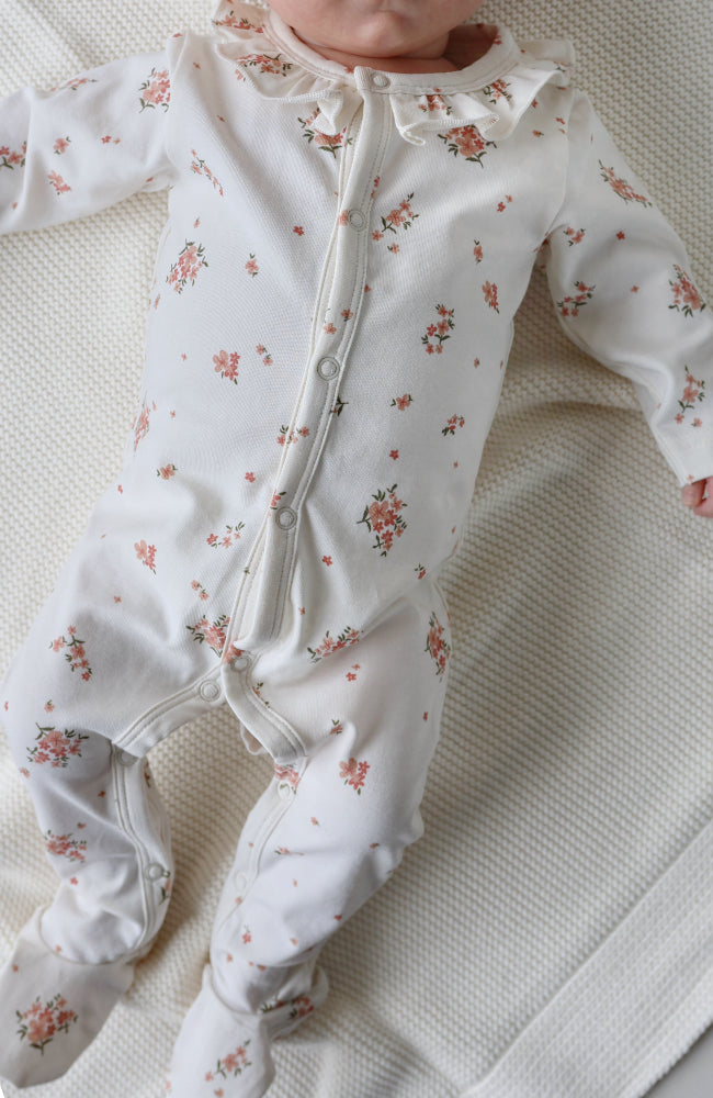 Kris Onesie - Poppy Flowers