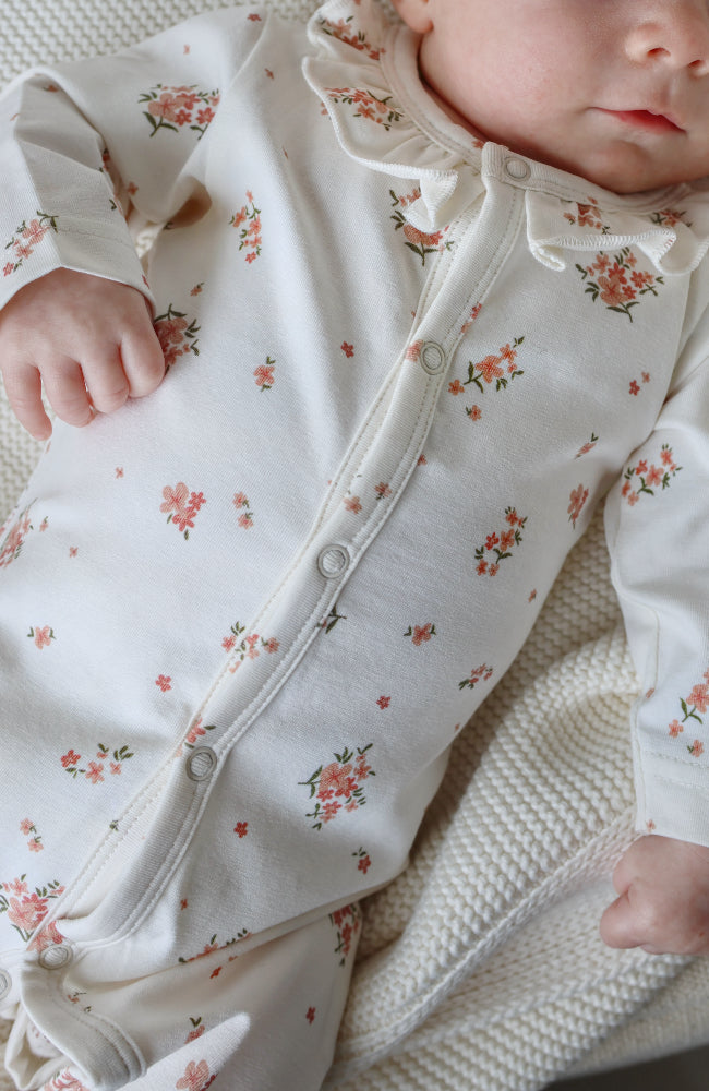 Kris Onesie - Poppy Flowers