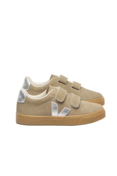 Espelar Leather - Suede Taupe/Silver