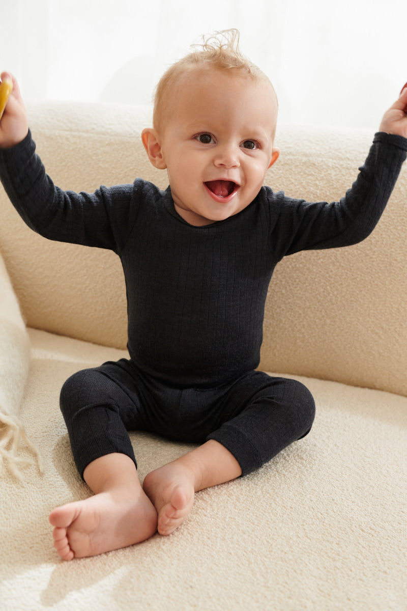 Wool Leggings Agi Baby - Navy