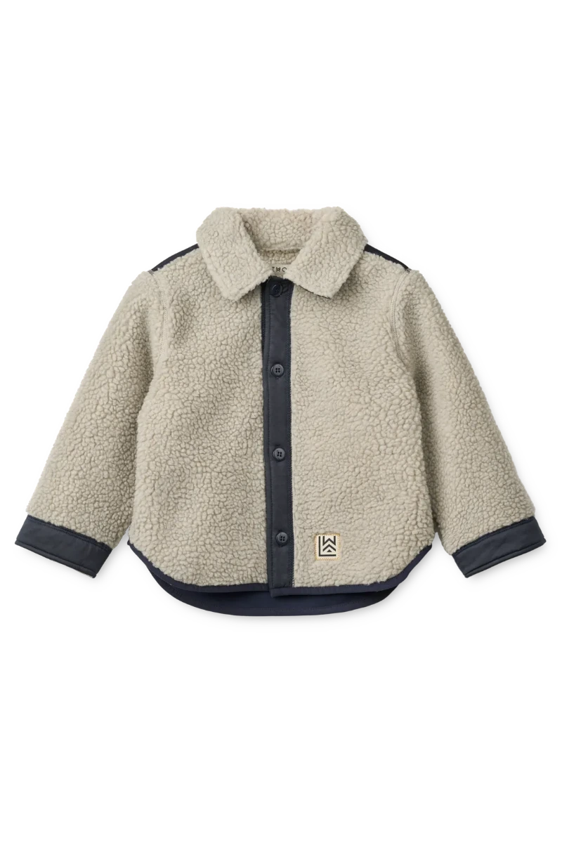 Elian Pile Overshirt - Classic Navy
