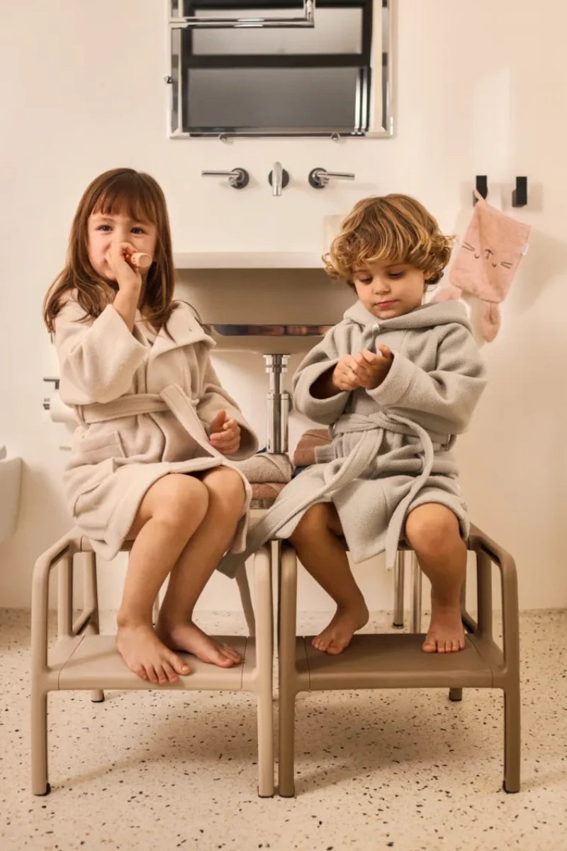 Minik Bear Fleece Bathrobe - Sandy