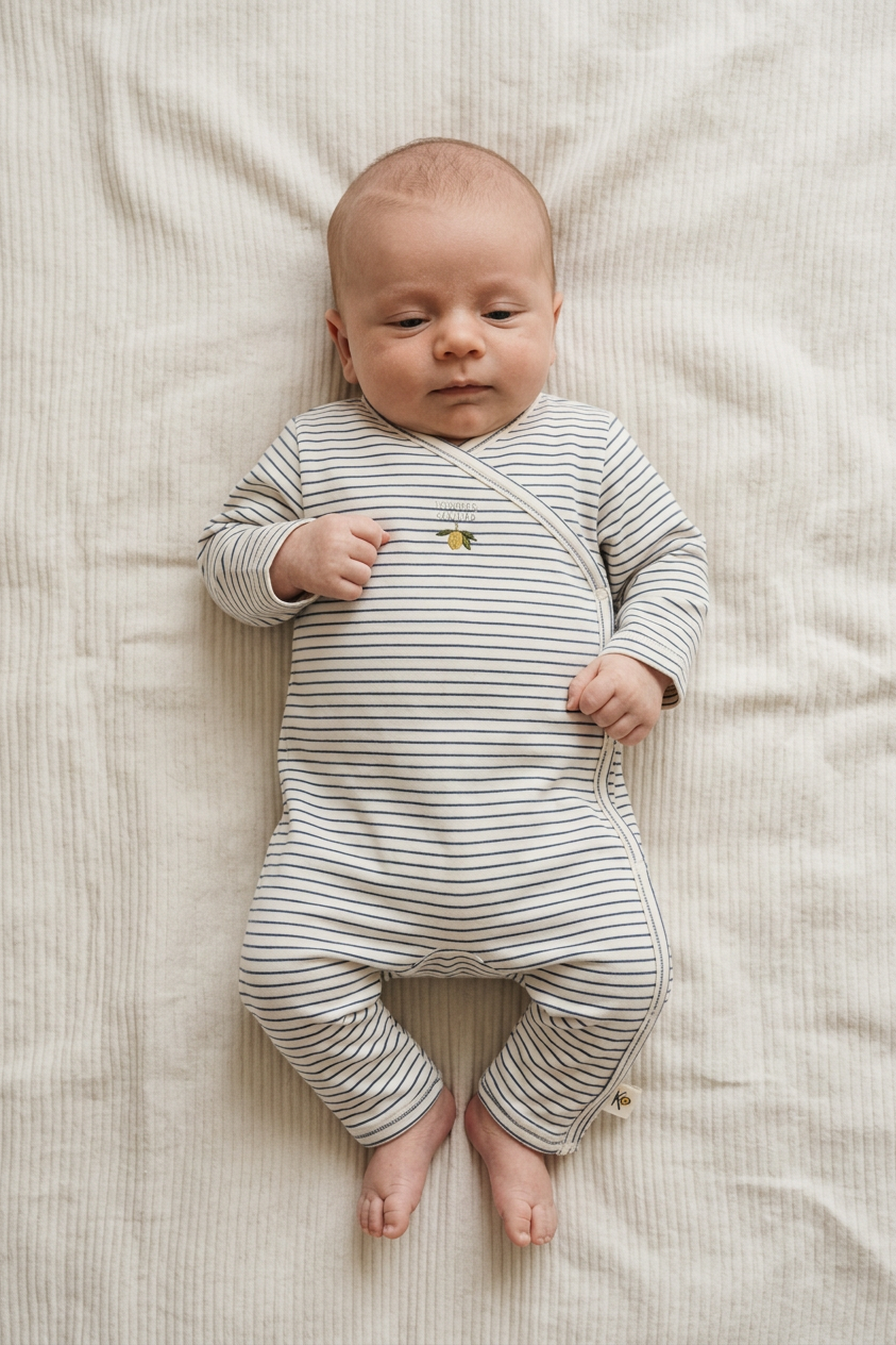 Newborn Onesie - Stripe Como