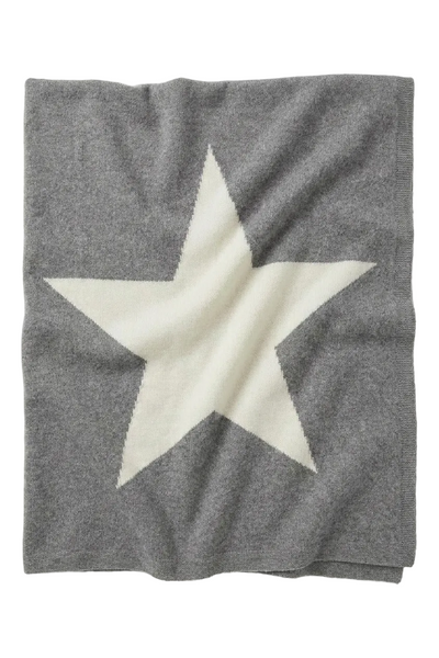 Cashmere Blanket - Star / Grey
