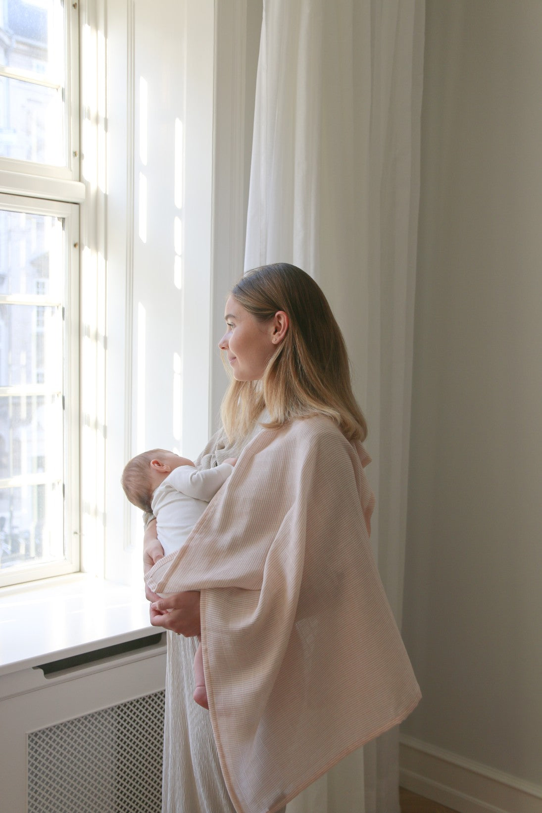 Muslin Cloth 2 pack - Classic Stripes Rose