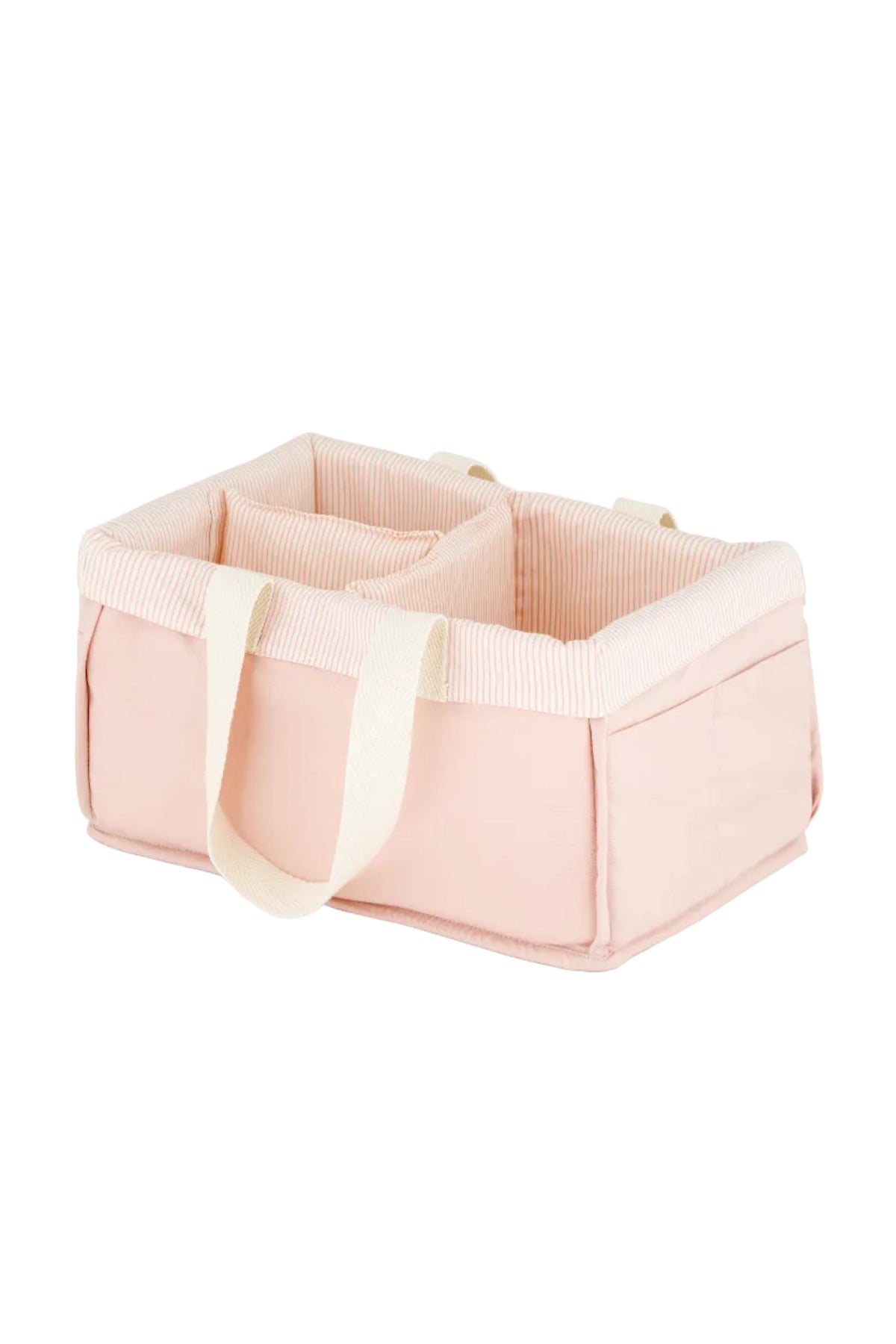 Diaper Caddy - Classic Stripes Rose