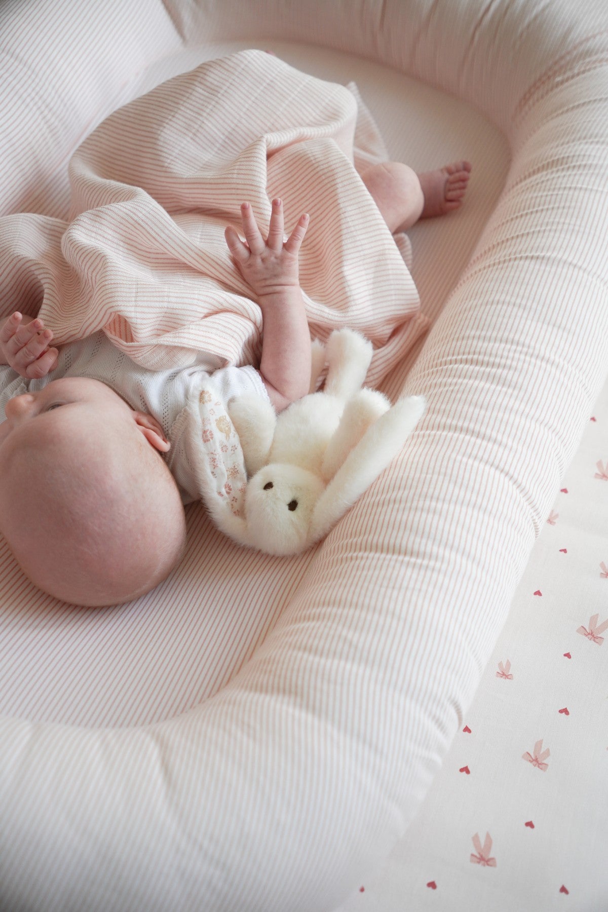 Baby Nest - Classic Stripes Rose