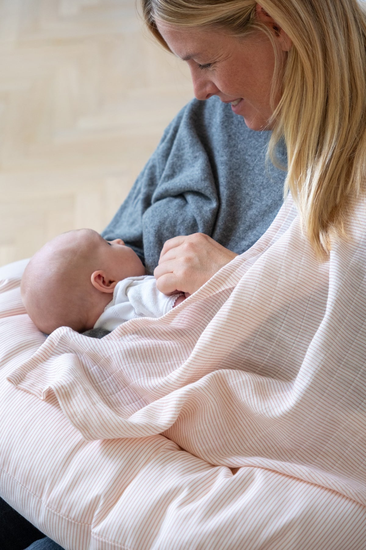 Muslin Cloth 3 Pack - Classic Stripes Rose