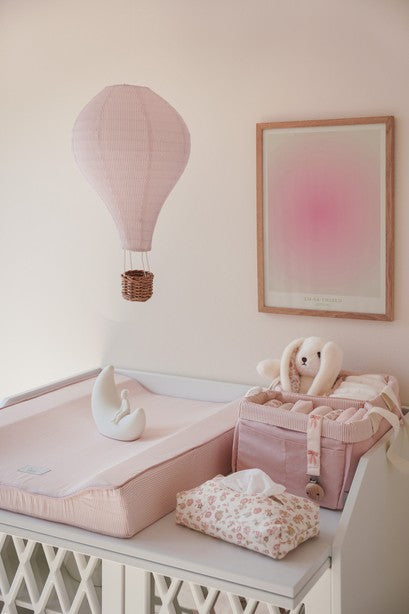 Lamp Shade, Hot Air Balloon - Classic Stripes Rose