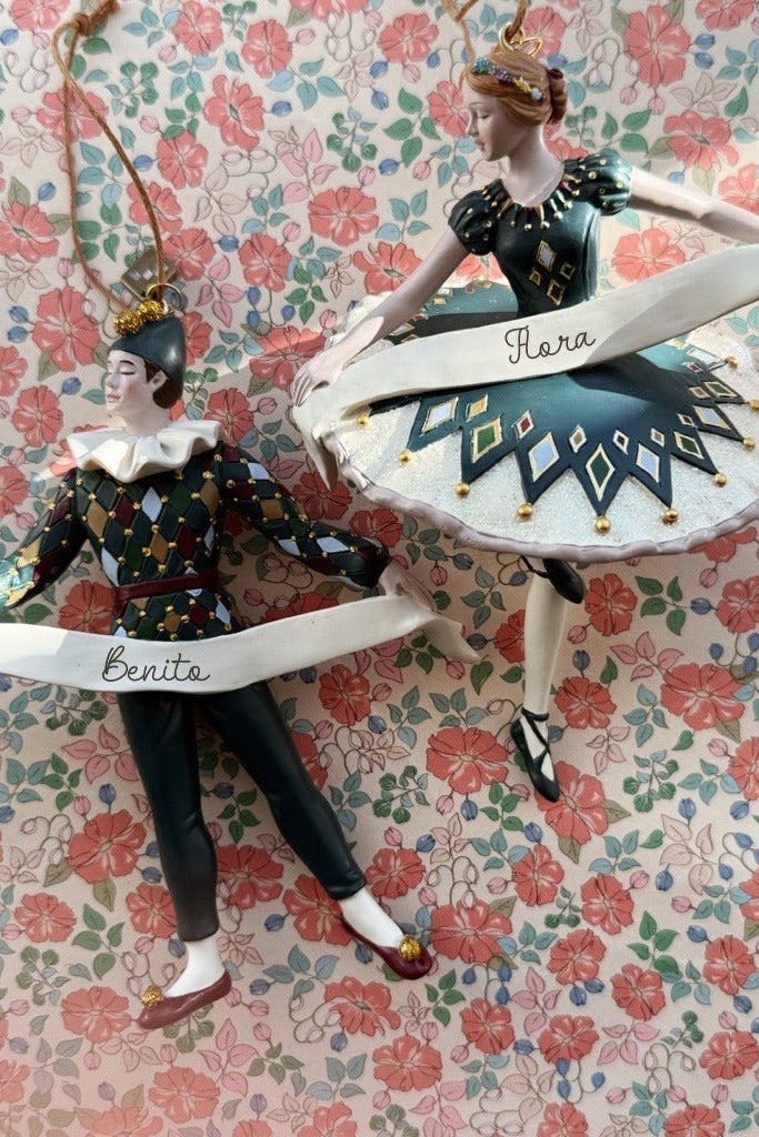 Christmas Ornament Harlekin Ballerina - Multi