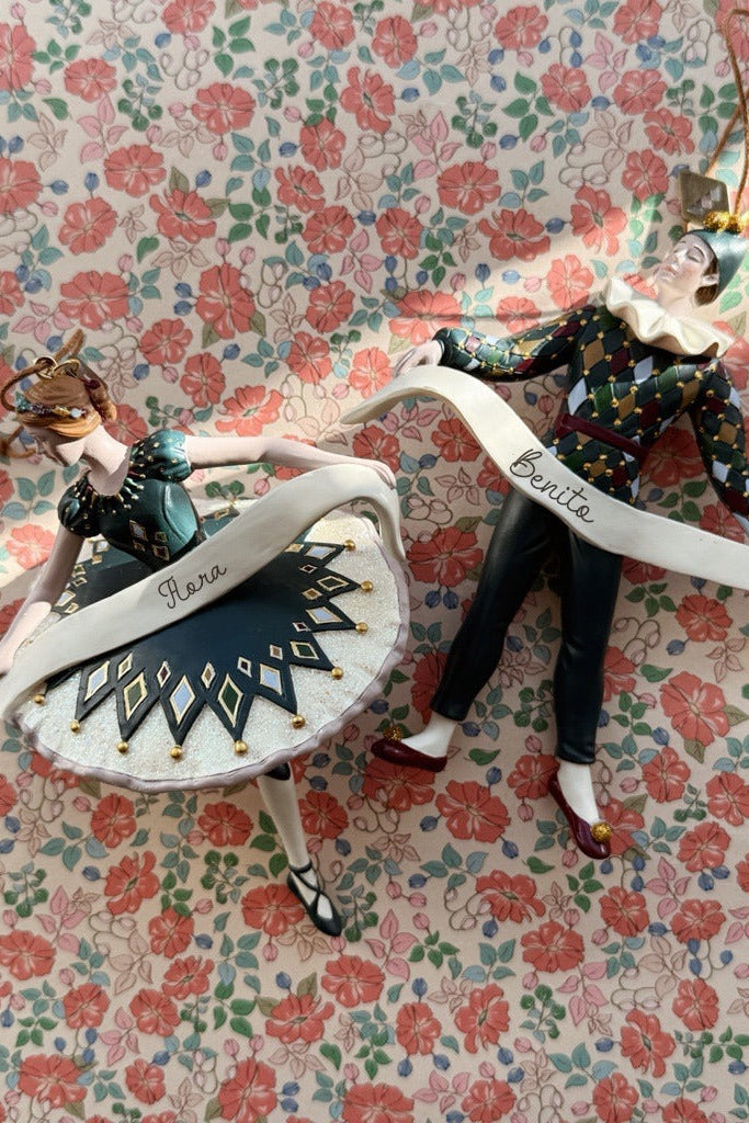 Christmas Ornament Harlekin Ballerina - Multi