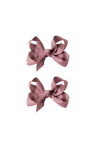 Medium Bows 2pk - Quartz Rose