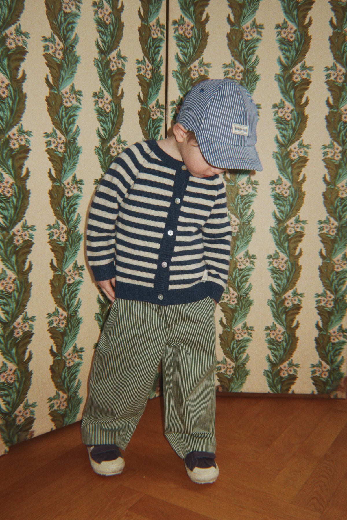 Luca Pants - Milk Verte Stripe