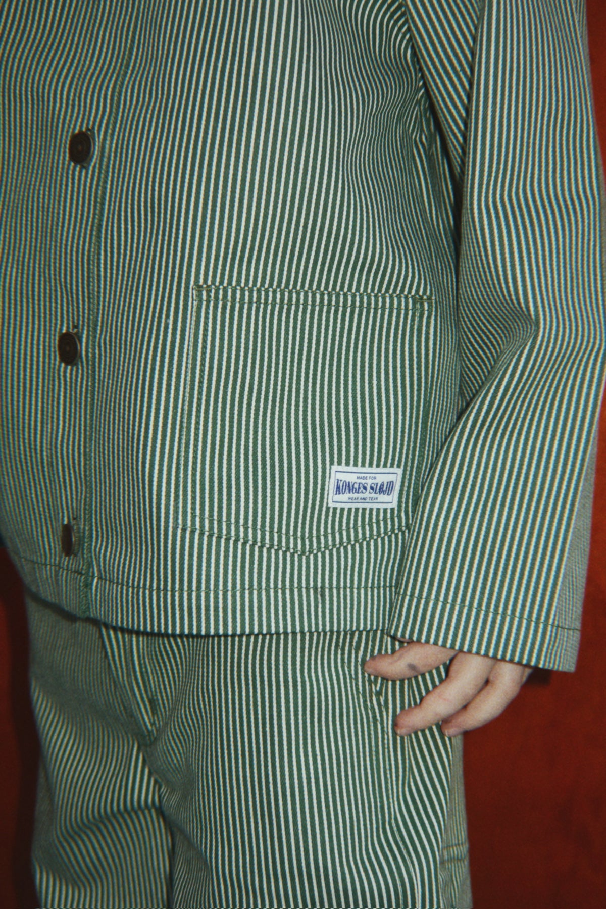 Luca Pants - Milk Verte Stripe