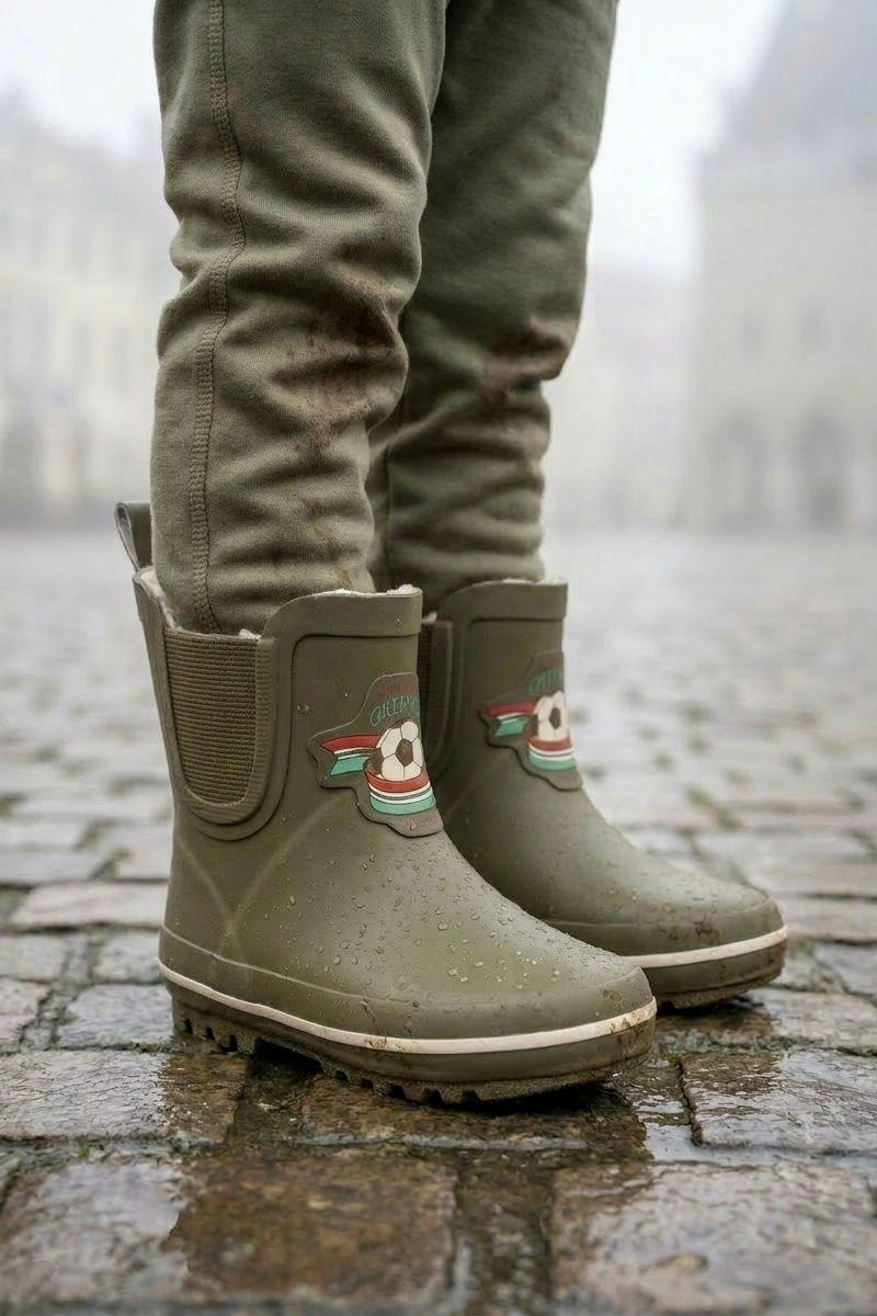 Roi Printed Rain Boot Low - Winter Moss