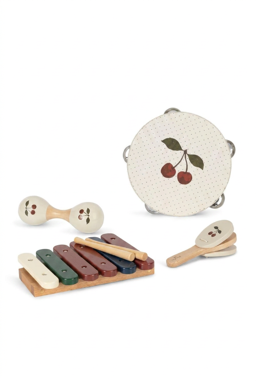 Wooden Music Set - Cherry White