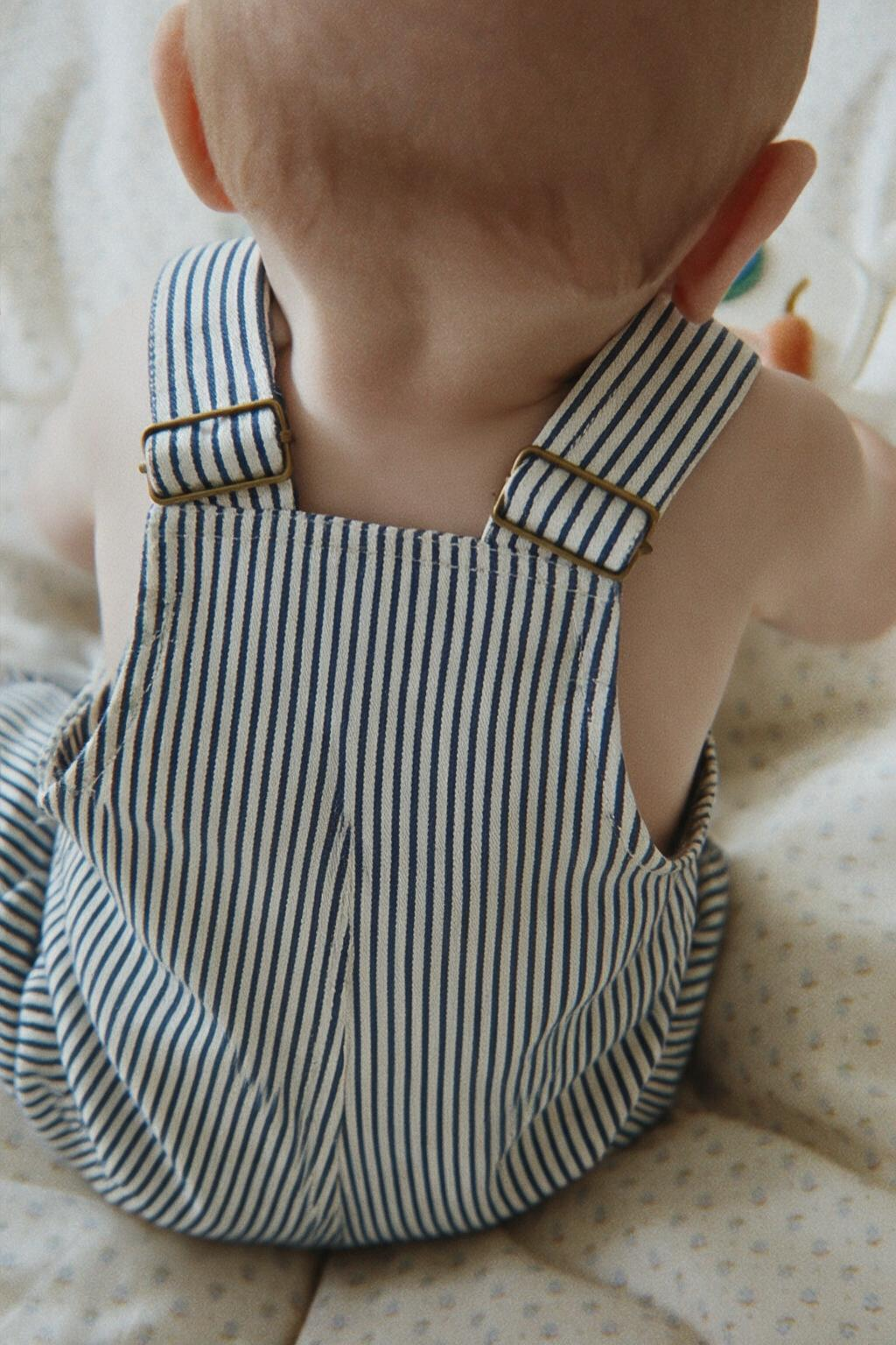 Luc Overalls - Blue Stripe