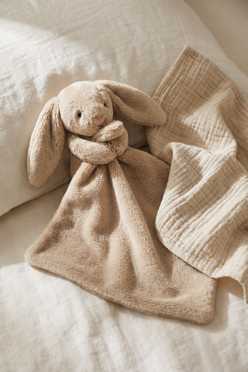 Rabbit Cuddle Blanket - Light Brown