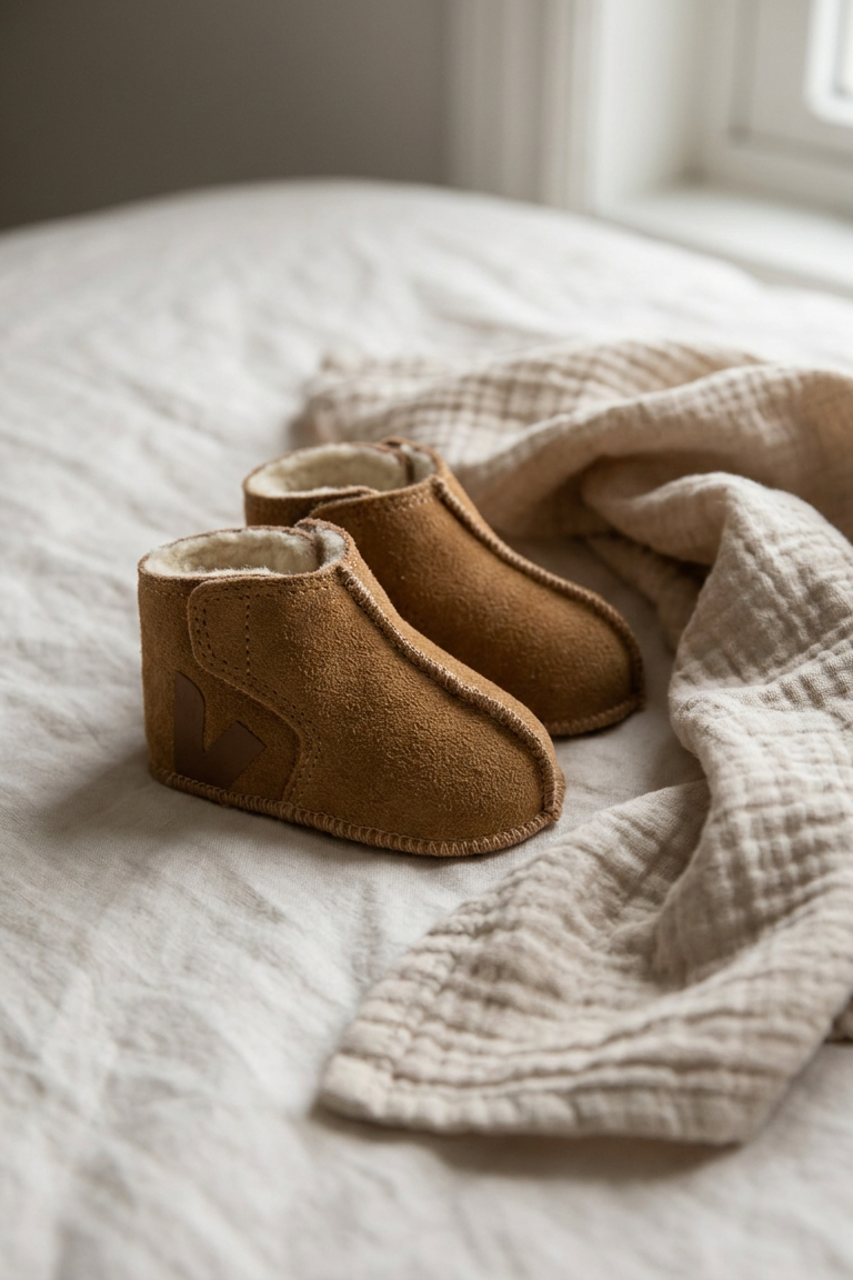 Baby Orso Suede - Camel Cognac