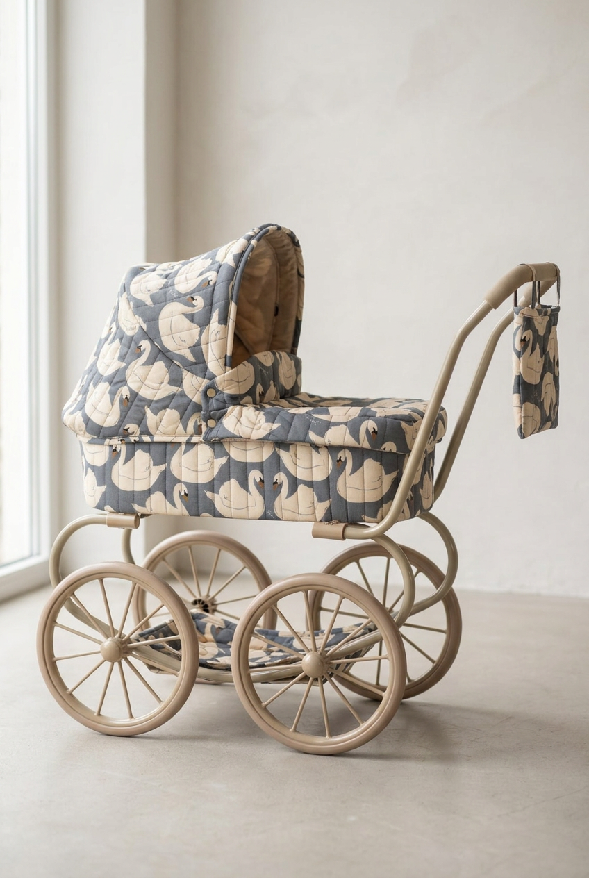Minnie Doll Pram - Swan